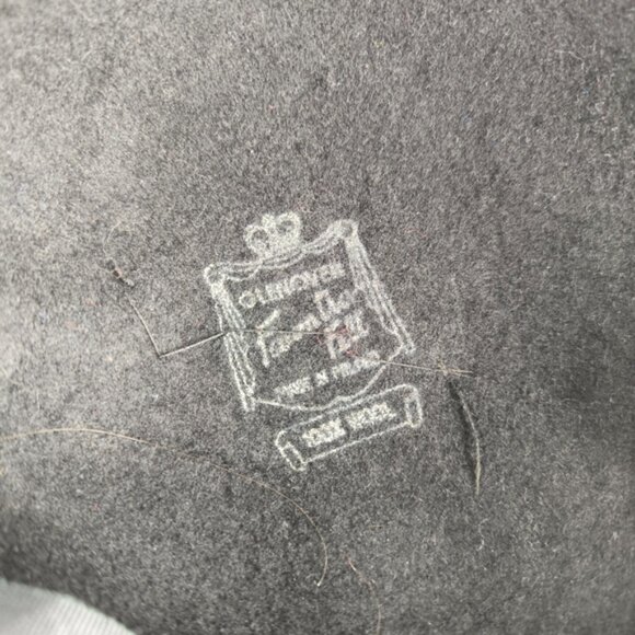 Vintage Glenover Retro 60s Cabaret Glam Chic Single Feather Lady Velour Hat - Picture 7 of 10